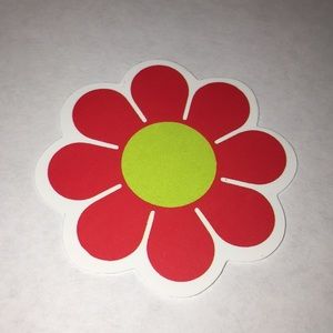 Red Flower Sticker